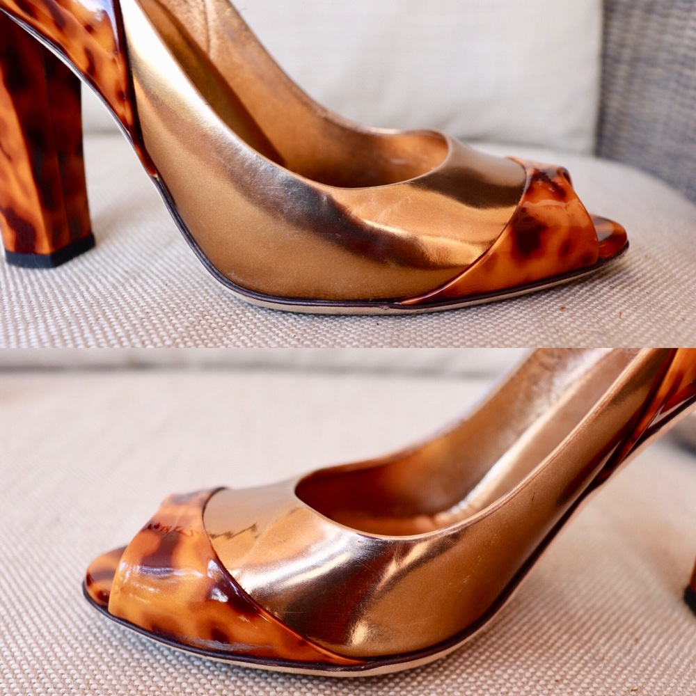 SOLD 🌟Host Pick🌟 GUCCI Tortoise Shell Metallic Pumps - Picture 8 of 8